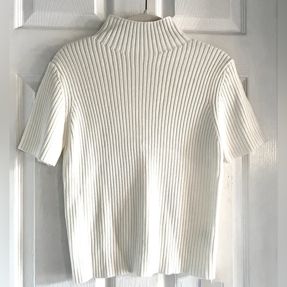 Commense Solid High Neck Split Ribbed Knit Two Pieces Skirt Set - Picture 12 of 16